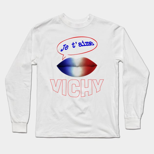 JE TAIME FRENCH KISS VICHY Long Sleeve T-Shirt by ShamSahid